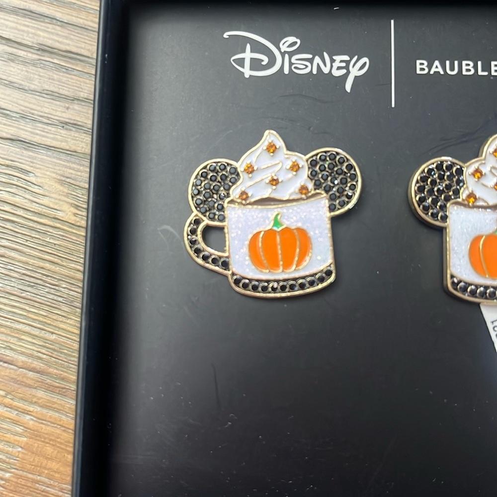 Disney x Baublebar Pumpkin spice latte earrings